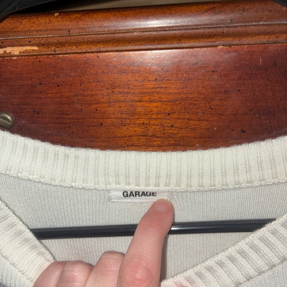 Garage Cream Ribbed Sweater - Picture 3 of 3